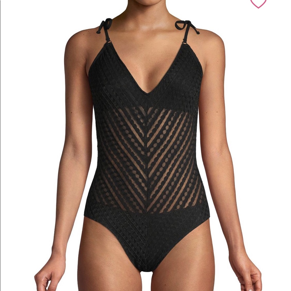 Robin Piccone // Scalloped One Piece Swimsuit
